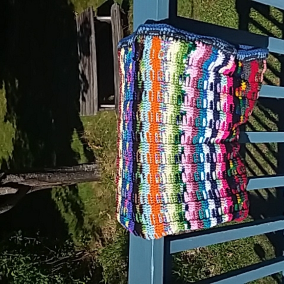 New Afgan Crochet Blanket Puff Weave Pattern - Picture 1 of 5